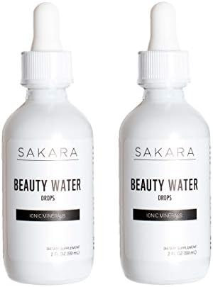 Sakara Beauty Water Drops, 2-2oz Bottles (60 servings) | 72 Ionic Trace Minerals for Hydration, C... | Amazon (US)