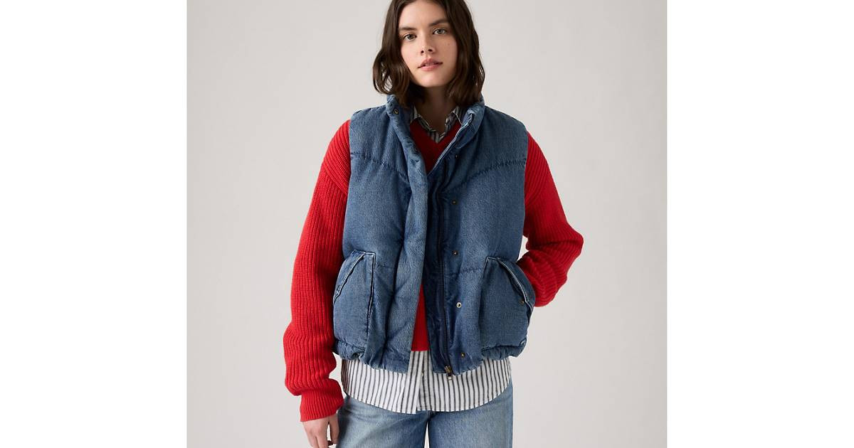 Western Bubble Vest - Dark Wash | Levi's® US | Levi's US