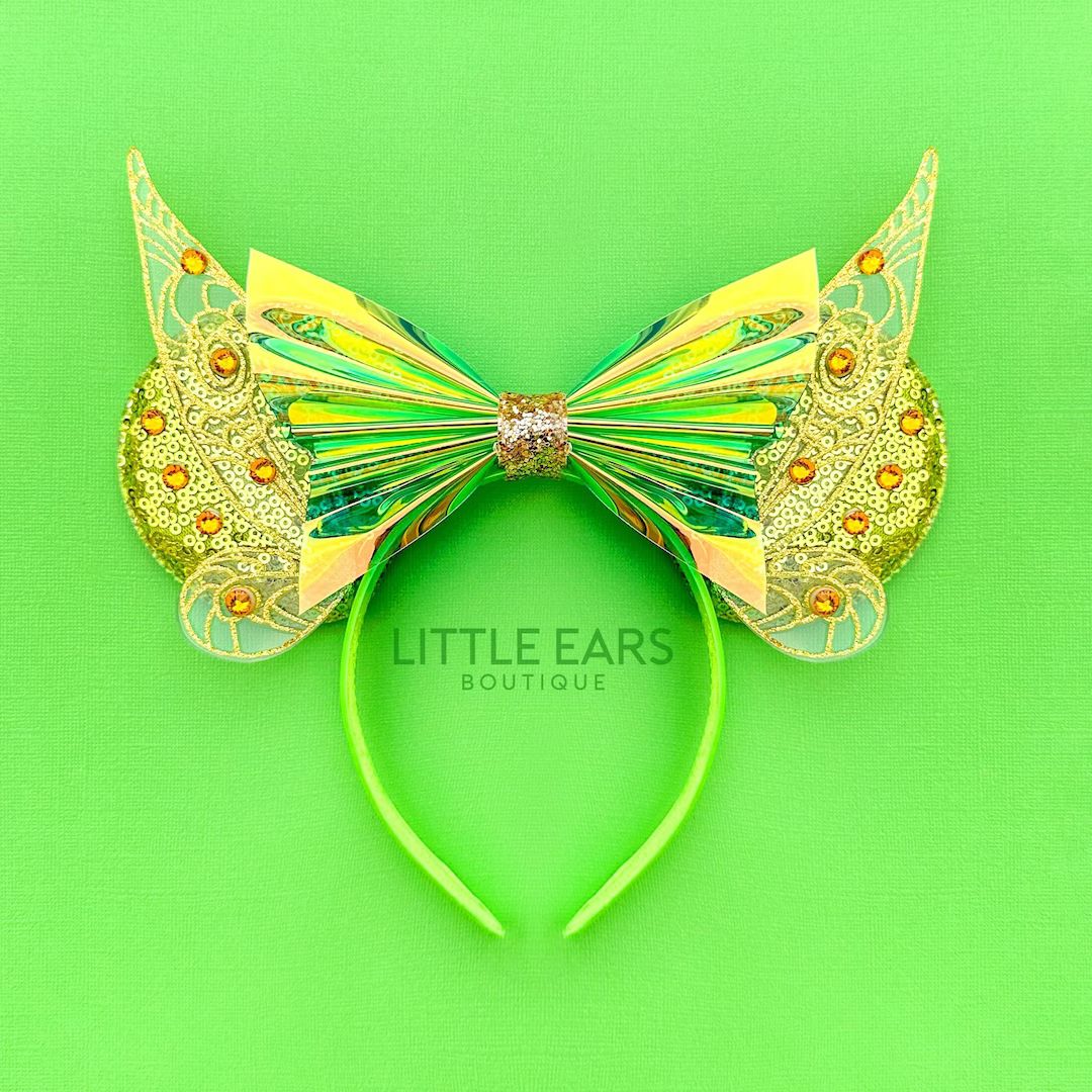 Tinkerbell Ears, Tinkerbell Mickey Ears, Fairy Minnie Ears, Mickey Ears, Minnie Ears, Mouse Ears ... | Etsy (US)