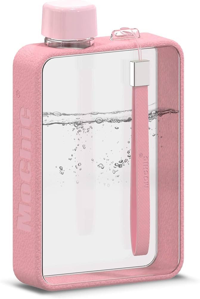 Mochic 13oz Flat Portable Travel Mug Handbag Slim Cold Flask | BPA Free A5 Water Bottle Tritan Pl... | Amazon (US)