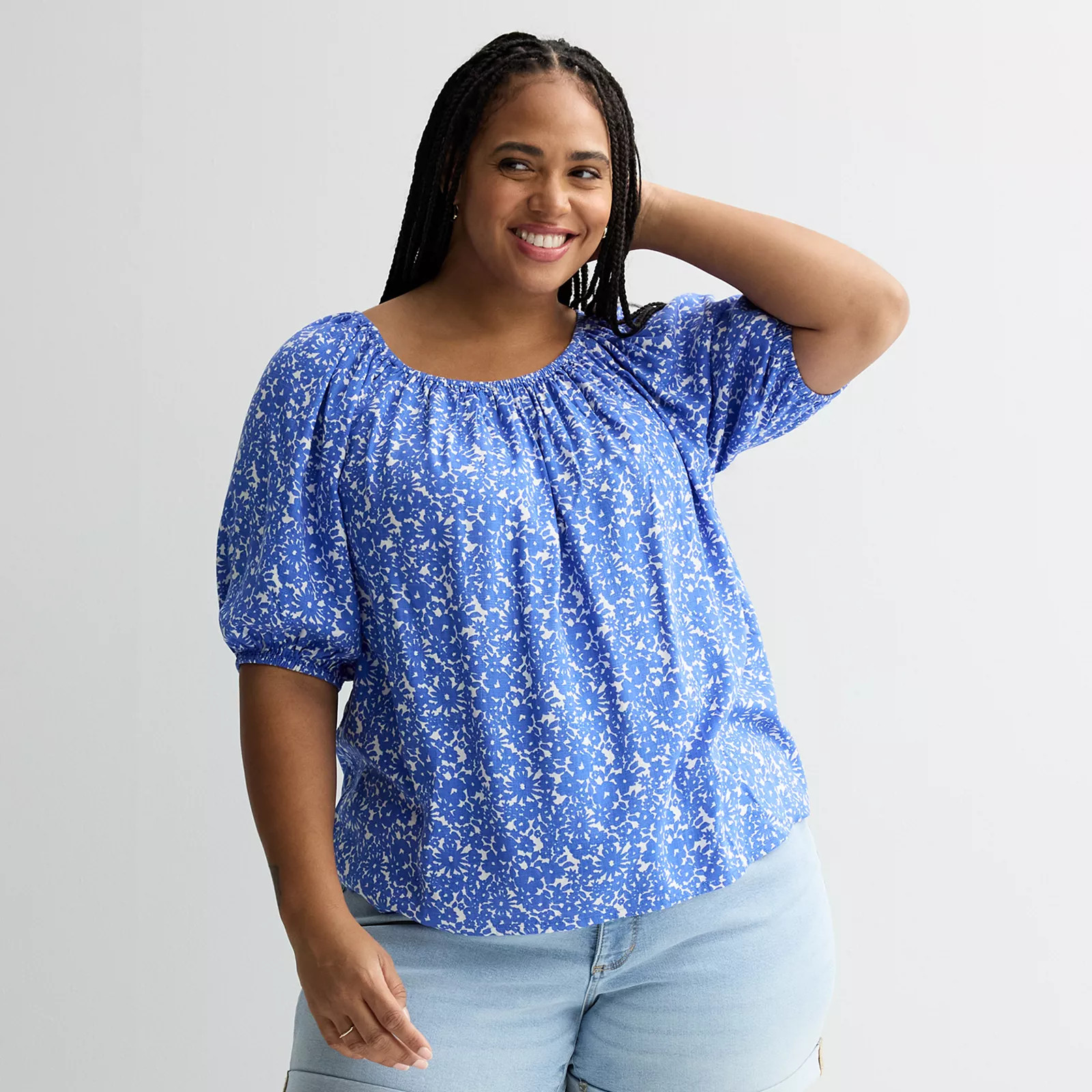 Plus Size Sonoma Goods For Life® Peasant Top | Kohl's
