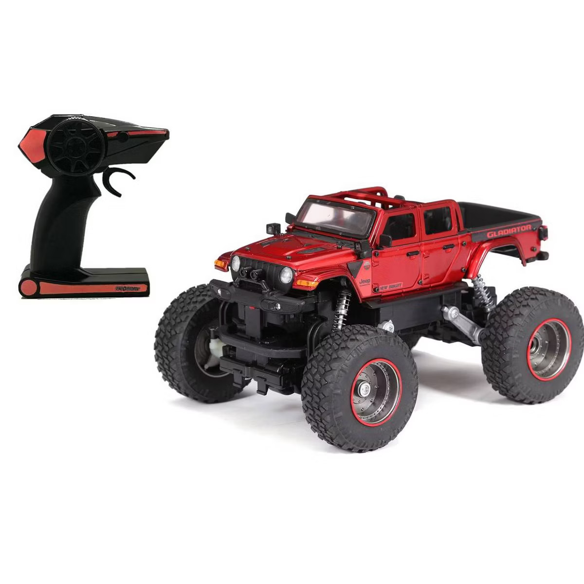 New Bright R/C 4x4 Heavy Metal Jeep Gladiator 1:20 Scale: Toys, Rechargeable Remote Control Vehic... | Target