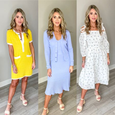 @walmartfashion spring dresses. Spring outfits. Easter dresses. Size small in all. #walmartpartner
