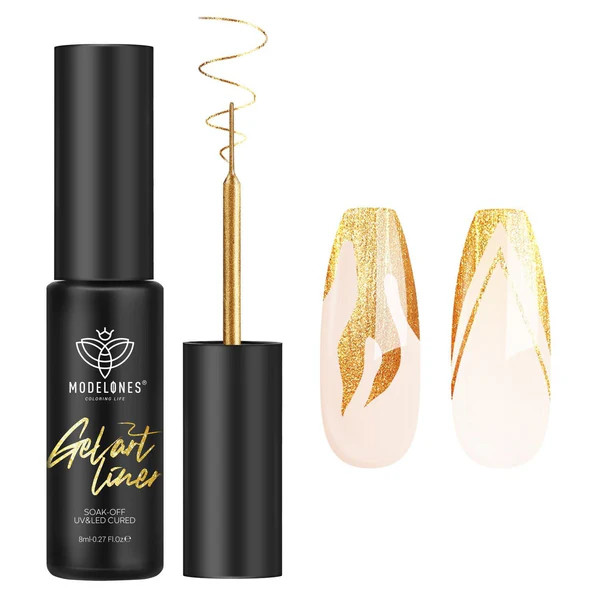 Glitter Gold - ExtraDetails Gel Art Liner | Modelones.com