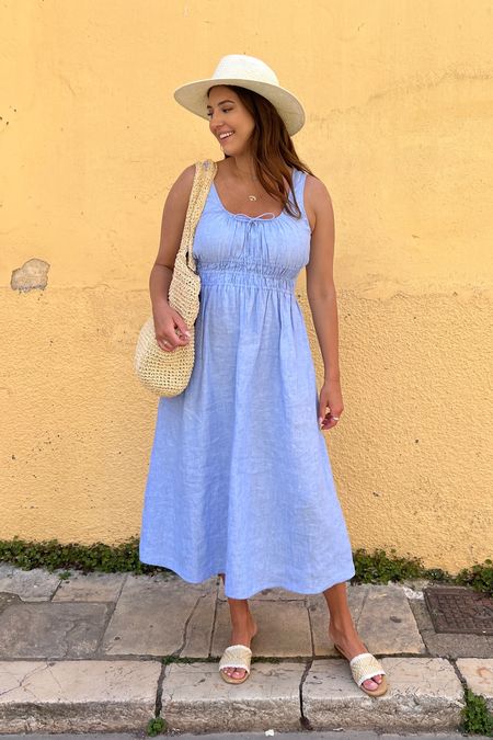 What I wore in Corfu Greece. Blue summer linen dress from j crew 

#summerdress #linendress #jcrew #summerdress2023

#LTKtravel #LTKSeasonal #LTKFind