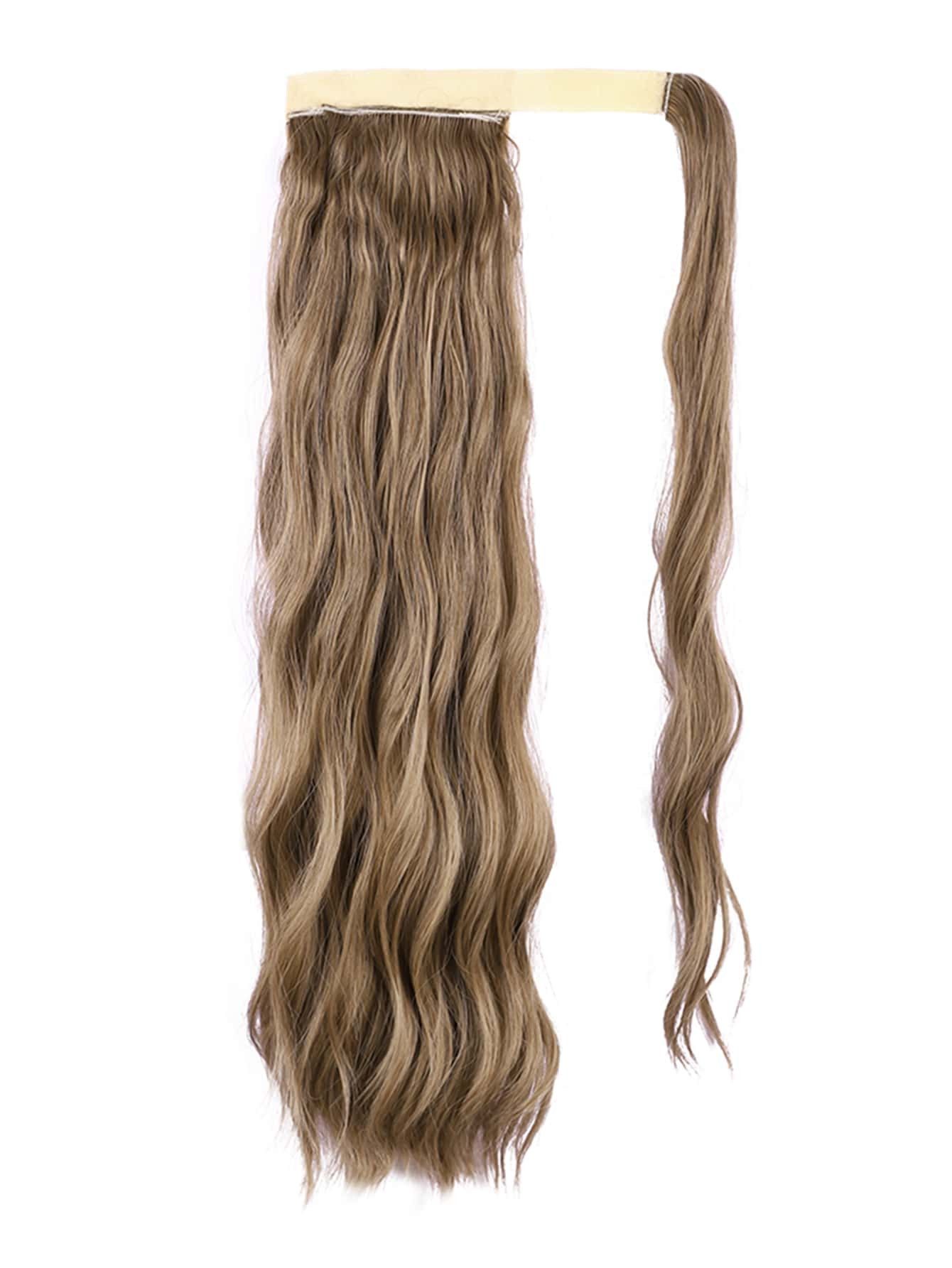 Long  Wave Ponytail Wrap Around Curly Ponytail Extensions Fluffy Hair Piece Magic Paste Ponytail ... | SHEIN