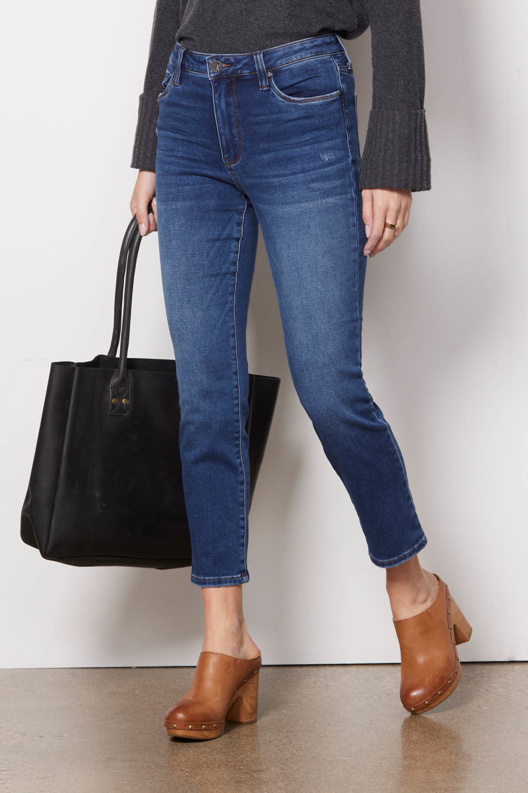 KUT FROM THE KLOTH Reese High Rise Ankle Straight Jean | EVEREVE | Evereve