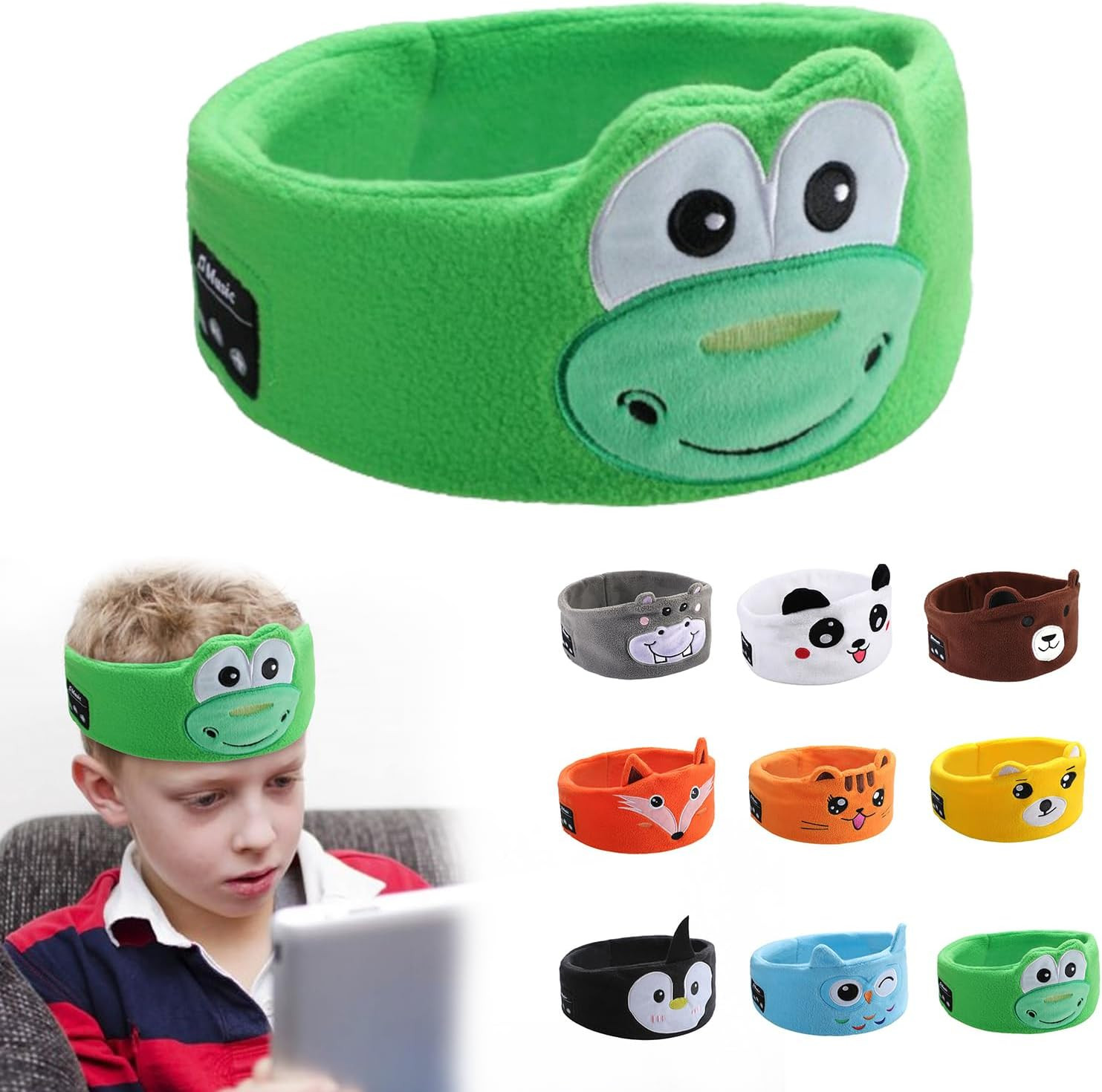 Wireless Sleep Headband Headphone - Cartoon Headphones for Childrens, Bluetooth V5.0, Ultra-thin ... | Amazon (UK)