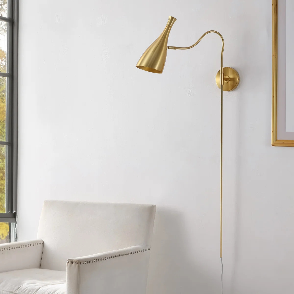 Tencho Iron Plug-in Armed Sconce | Wayfair North America