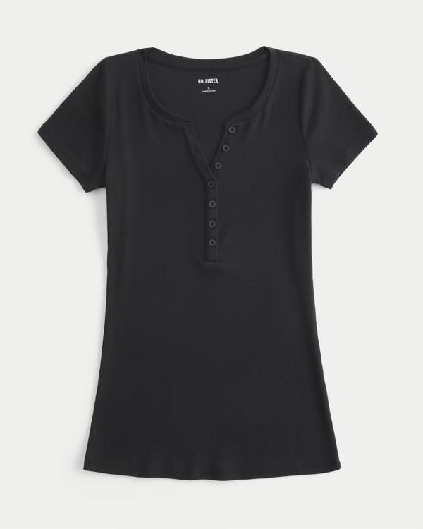 Short-Sleeve Henley | Hollister (US)