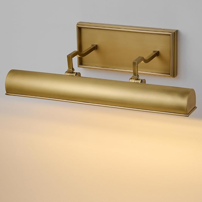 Gold Hardwired Art Picture Light: 18 Inch Long Painting Lights - Brass Art Decor Display Wall Sco... | Amazon (US)