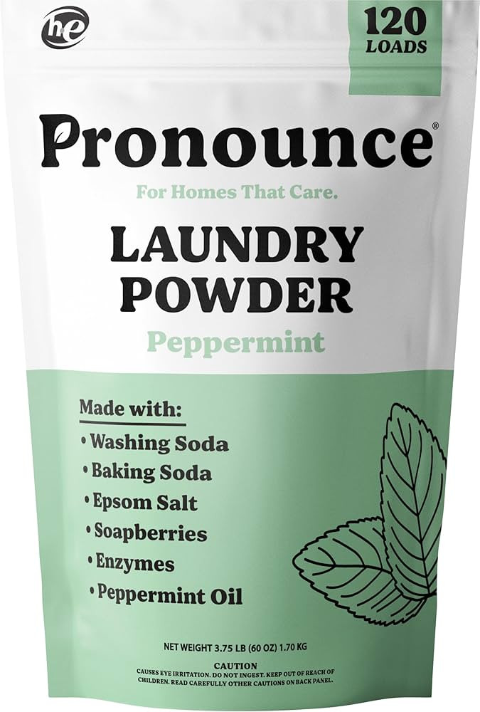 Pronounce Laundry Detergent Powder Alternative | Non-Toxic, Eco-Friendly, Natural for Sensitive S... | Amazon (US)