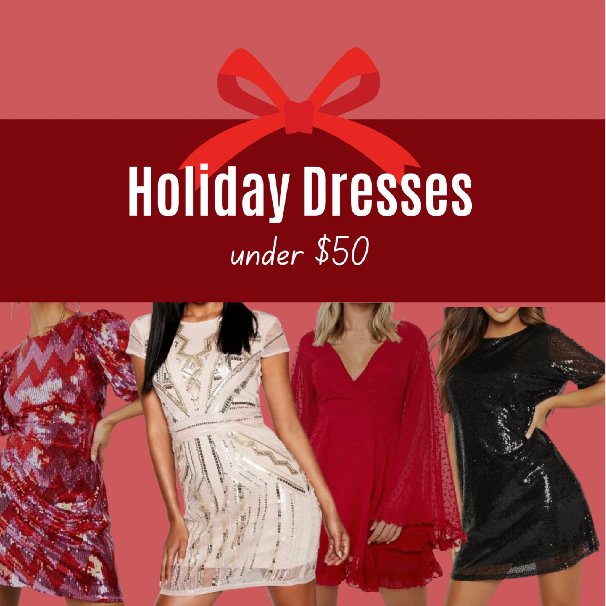 These holiday dresses are insanely affordable and versatile! I tried to find some flowy options, since we’re all trying to eat and drink as much as possible in these! 🧀🥂🥟🍪🧁🍷

#holidaydress #holiday #party #dress #christmas #cocktaildress #shopltk #boohoo

#LTKunder50 #LTKSeasonal #LTKHoliday