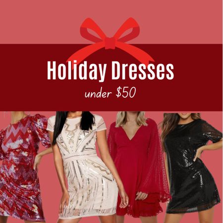 These holiday dresses are insanely affordable and versatile! I tried to find some flowy options, since we’re all trying to eat and drink as much as possible in these! 🧀🥂🥟🍪🧁🍷

#holidaydress #holiday #party #dress #christmas #cocktaildress #shopltk #boohoo

#LTKunder50 #LTKSeasonal #LTKHoliday