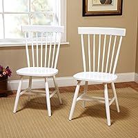 Target Marketing Systems 64918WHT PR Venice Set of 2 Dining Chairs, White | Amazon (US)