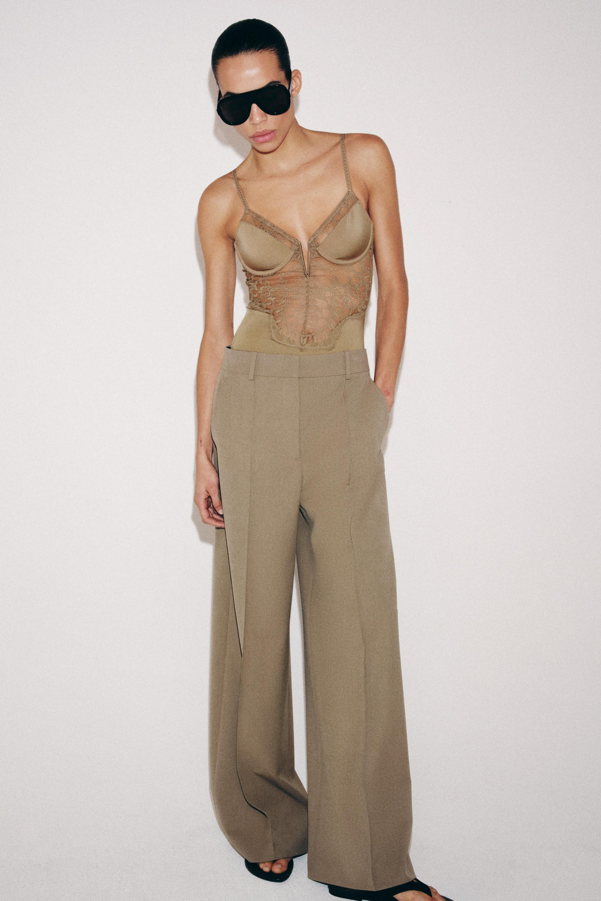 MINIMAL WIDE LEG PANTS ZW COLLECTION | Zara US