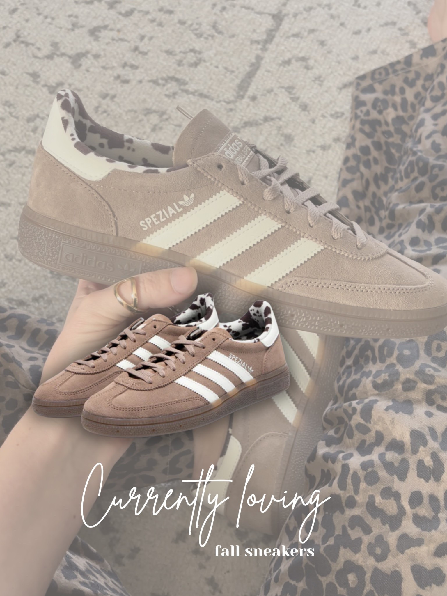 Fall sneakers, adidas, adidas spezial, chalky brown, cow print, fall style

#LTKSaleAlert #LTKFallSale #LTKShoeCrush