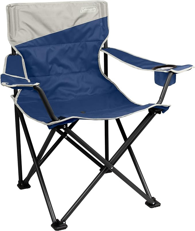 Coleman Big-N-Tall Camping Chair with Cup Holder & Side Pocket, Water-Resistant XL Outdoor Seat S... | Amazon (US)