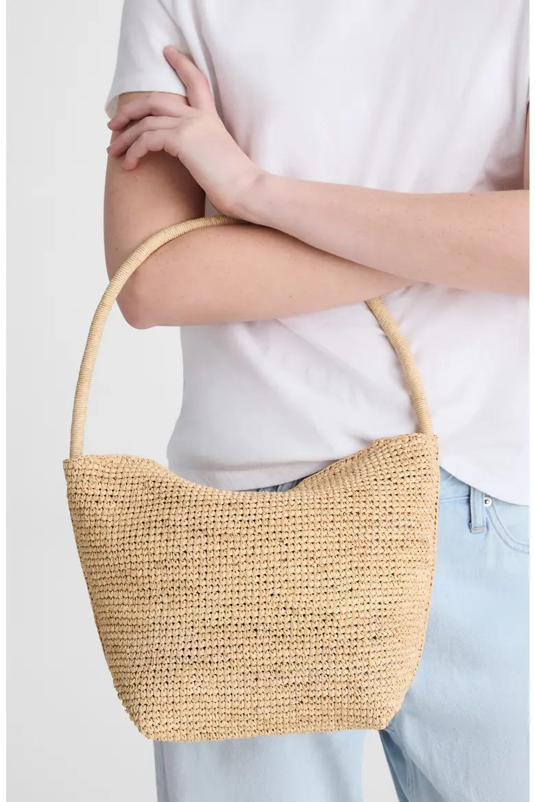 The Signature Woven Raffia Shoulder Bag (Women) | Nordstrom | Nordstrom