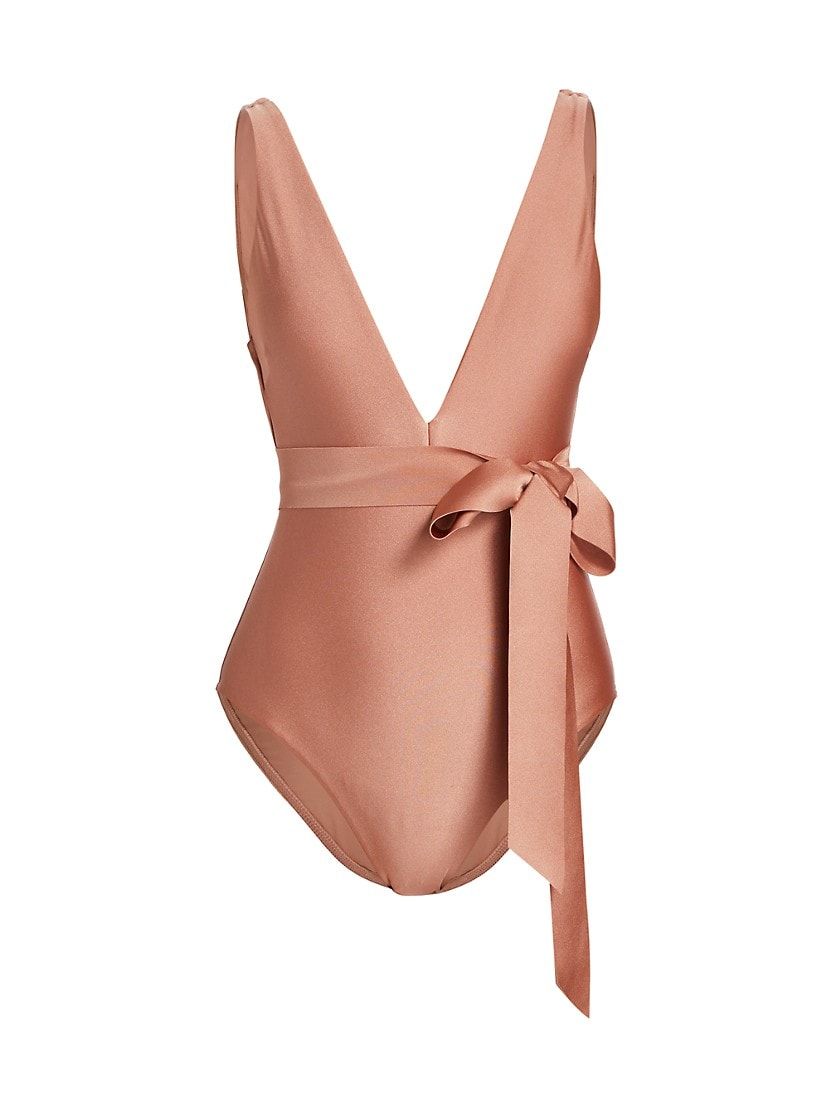 Cira Belted One-Piece Swimsuit | Saks Fifth Avenue