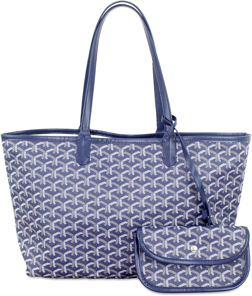 Women's Fashion Tote Bag & Wallet Set - Durable Vegan Leather Designer Handbag, Scratch-Resistant... | Amazon (US)