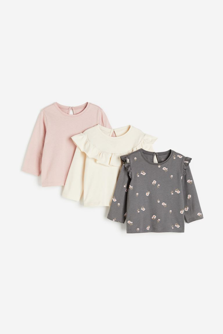 3-pack Cotton Jersey Tops | H&M (US + CA)