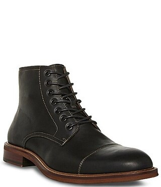 Steve Madden Men's Hodge Cap Toe Lace-Up Leather Boots - 9 | Dillard's