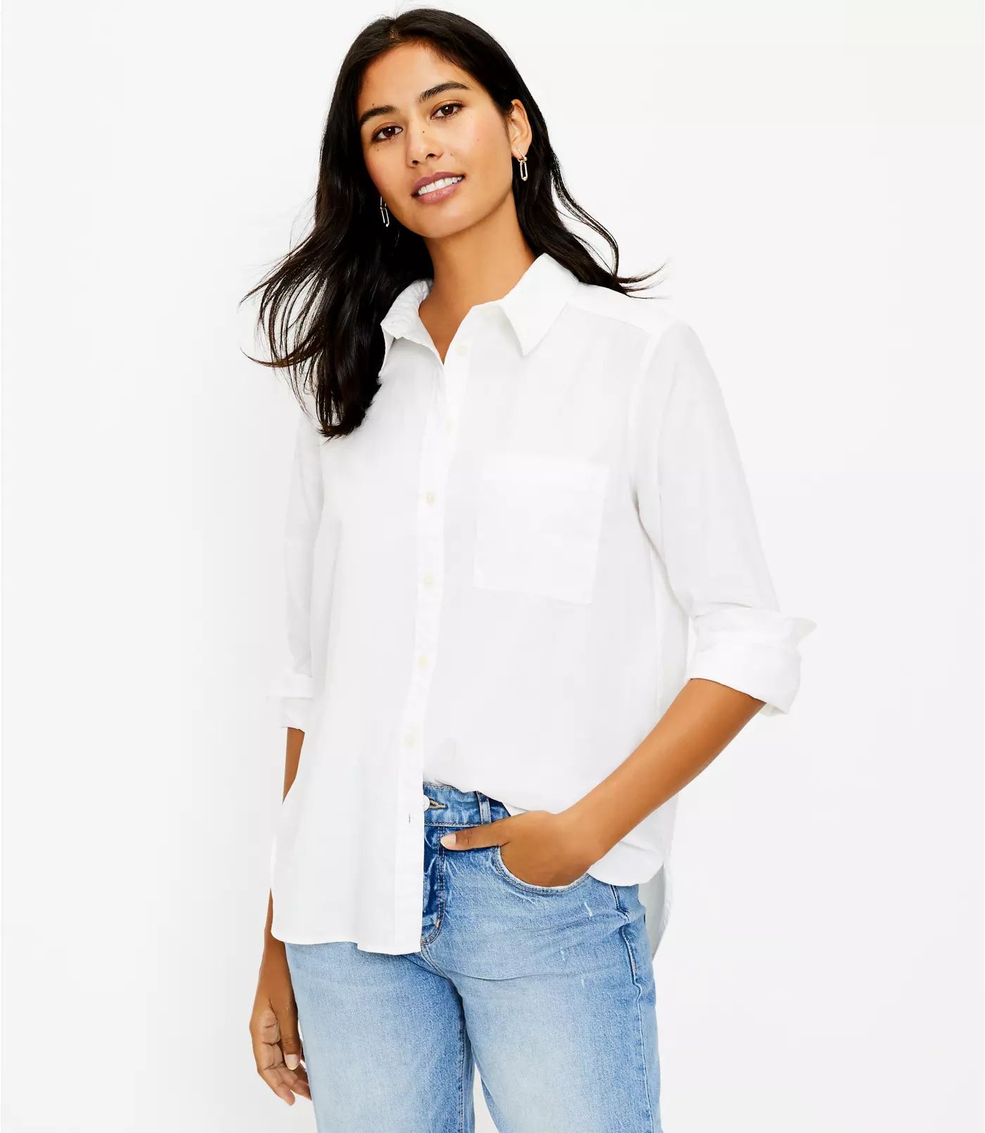 Relaxed Pocket Shirt | LOFT