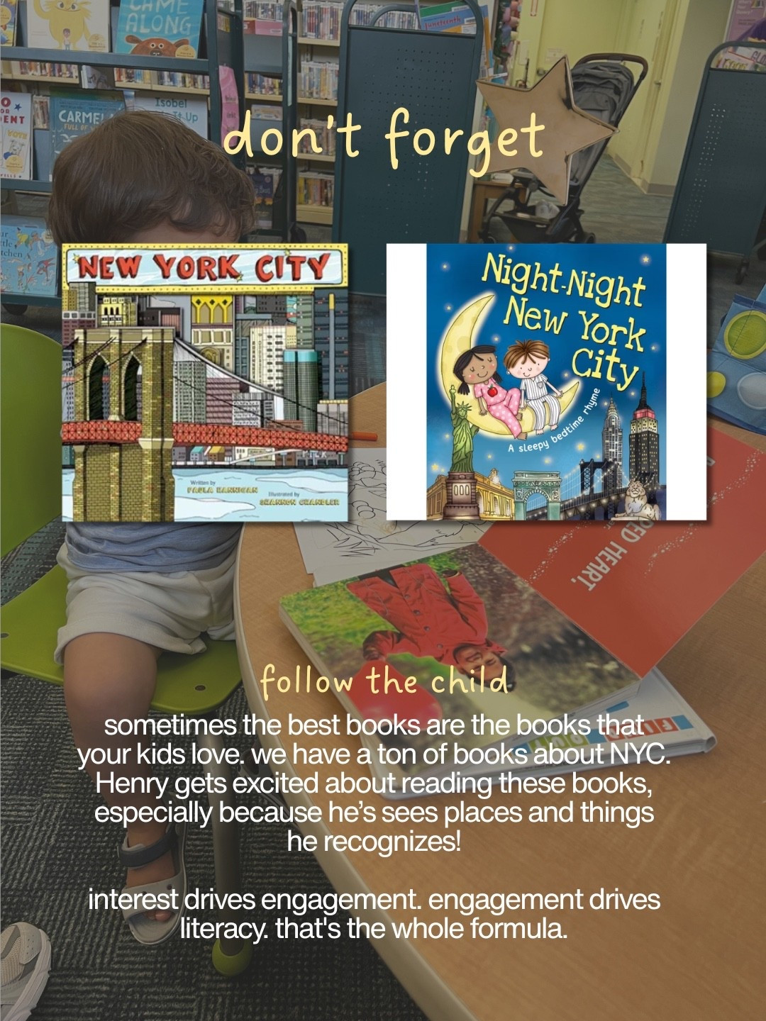 The bonus rule: follow the excitement, not the list; Henry lights up for NYC books. Seeing places he actually knows? He’s hooked. The best book is always the one they can’t wait to open.

#LTKmomlife #LTKKids