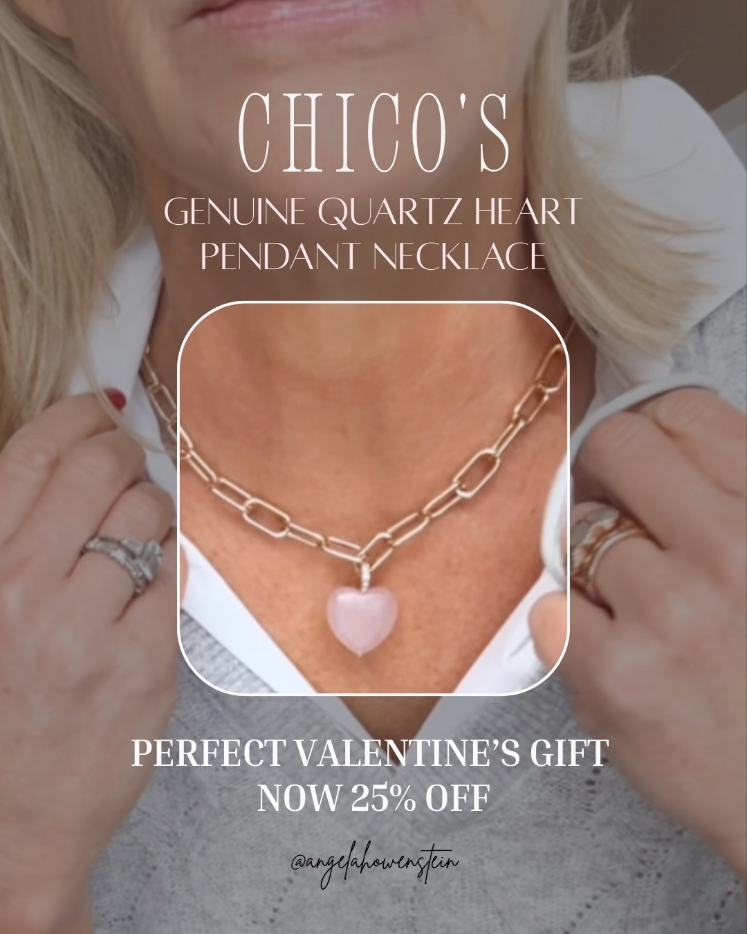 Love this heart necklace 💕 On sale now — linked more necklaces on under $20.

#Valentine #EverydayJewelry #ChicosStyle #SimpleDetails #ClassicStyle #LTKFinds #LTKStyle #LTKSale #LTKJewelry



#LTKOver40 #LTKSaleAlert #LTKFindsUnder50