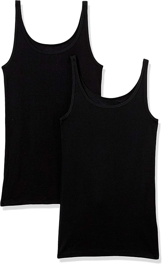 Amazon Essentials Women's 2-Pack Slim-fit Thin Strap Tank | Amazon (US)
