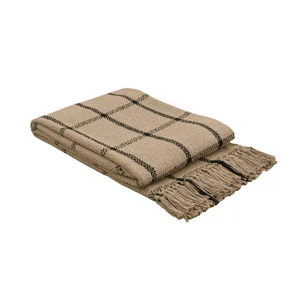 Park Designs Stoneboro Check Throw - 60''L - Beige | Target