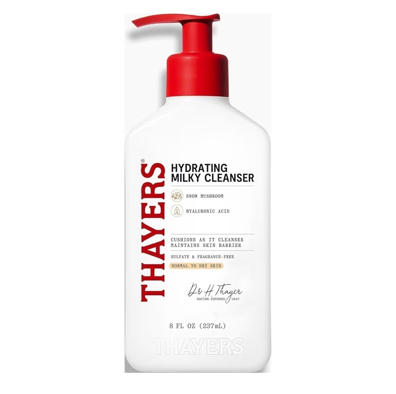Thayers Milky Hydrating Face Cleanser with Snow Mushroom and Hyaluronic Acid, Dermatologist Recommended Gentle Facial Wash and Hydrating Skincare for Dry and Sensitive Skin, Paraben Free, 8 Fl Oz

#LTKBeauty #LTKSaleAlert #LTKselfcare