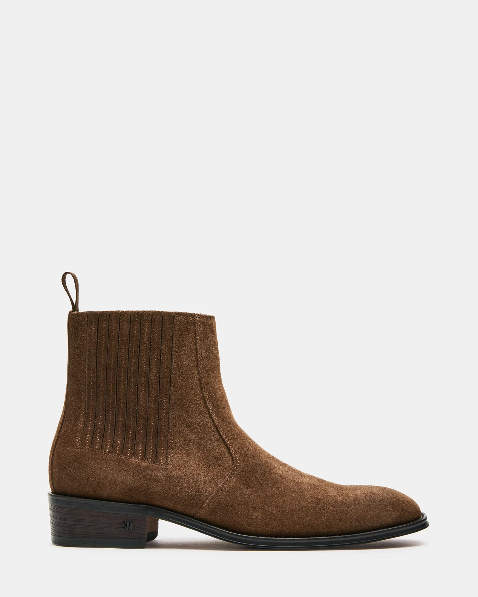 HUSTON Tobacco Suede Ankle Boot | Men's Boots | Steve Madden (US)