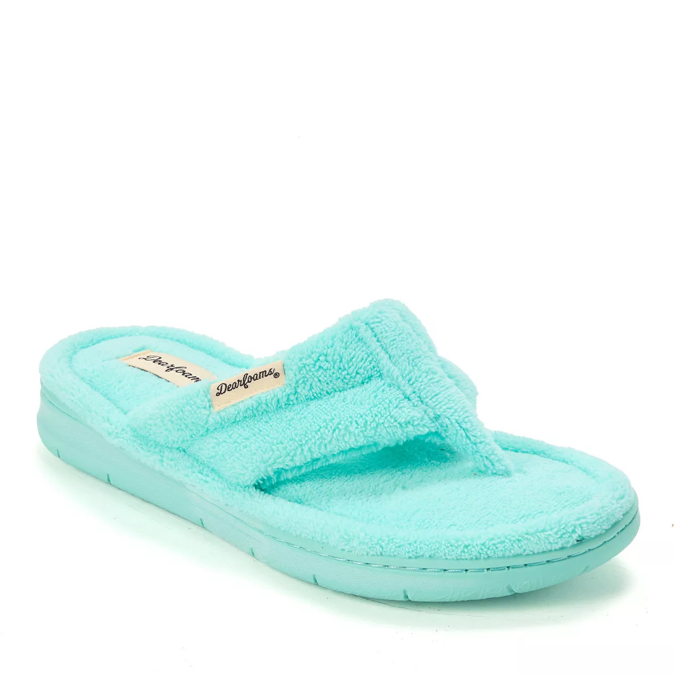 Women's Dearfoams Wrenley Terry Thong Slippers | Kohl's
