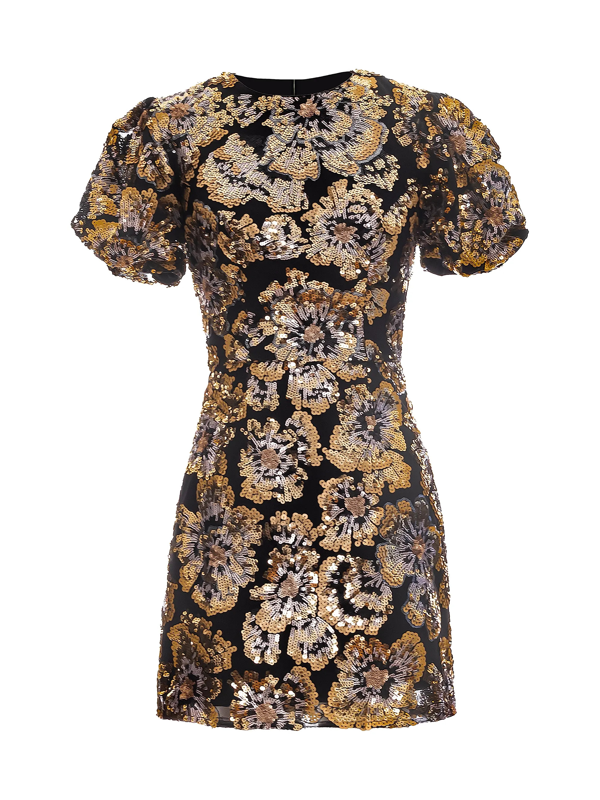 Dress The Population Elsie Puff-Sleeve Cocktail Minidress | Saks Fifth Avenue | Saks Fifth Avenue