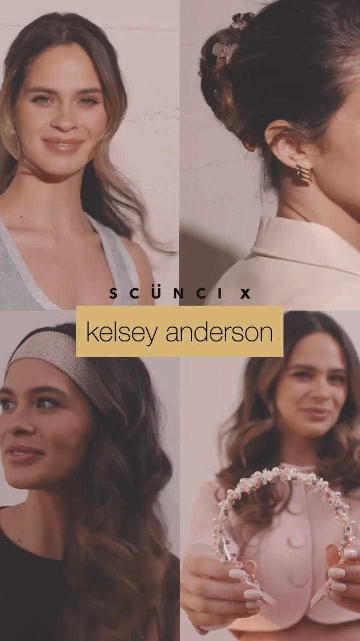 scünci x @kelseyanderson is officially here!! 🎀✨🦋 

 #LTKWatchNow #LTKStyleTip #LTKBeauty
