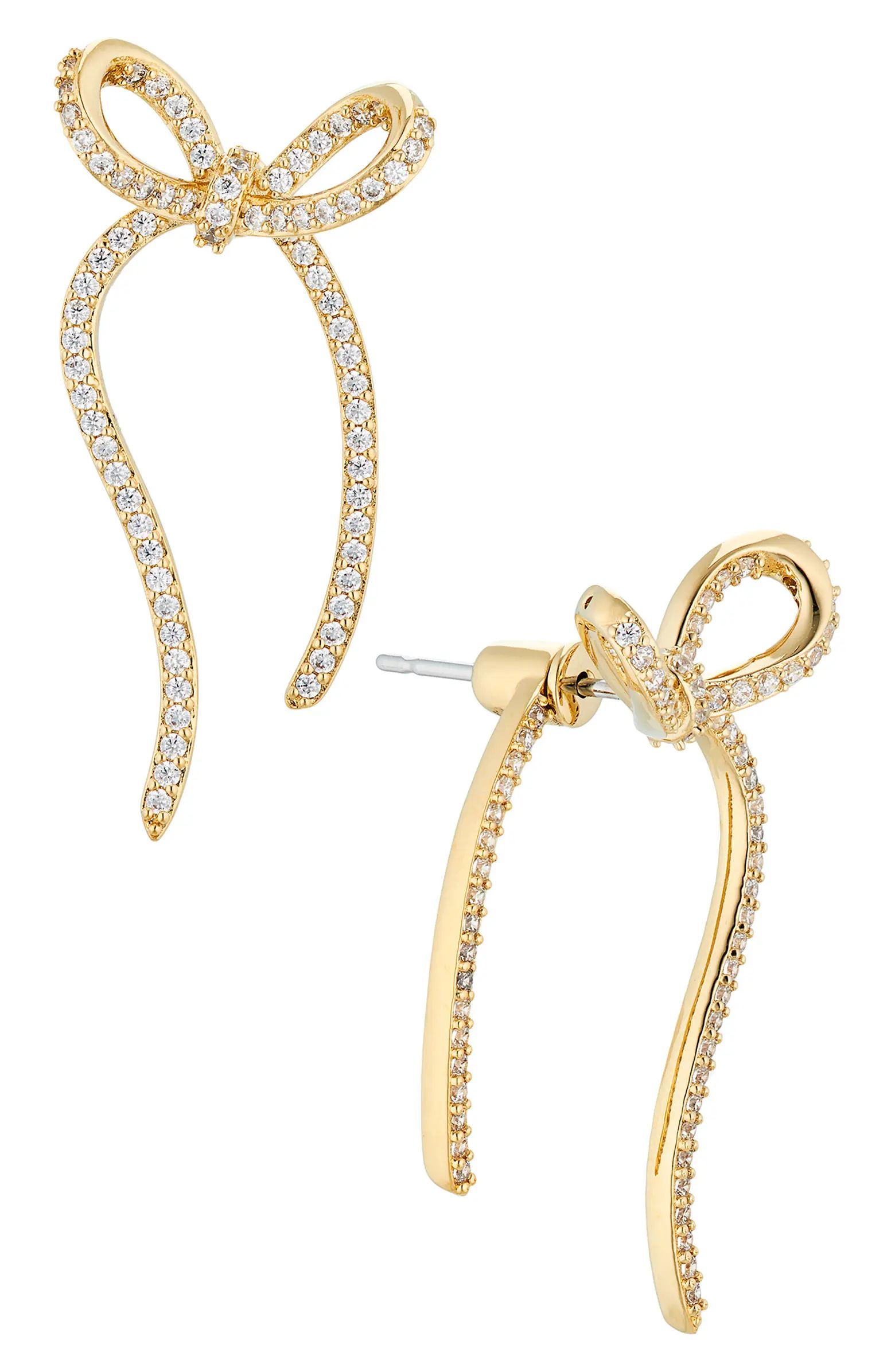 Cubic Zirconia Bow Ear Jackets | Nordstrom