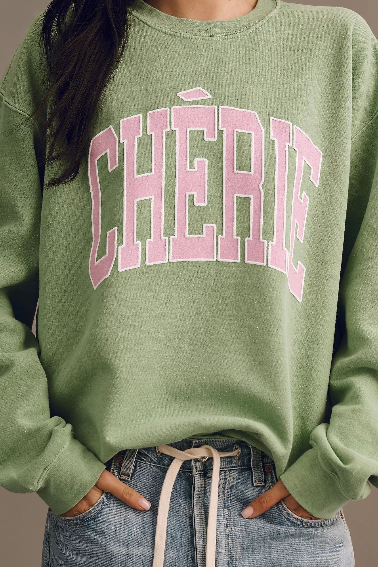 By Anthropologie Chérie Oversized Sweatshirt | Anthropologie (US)