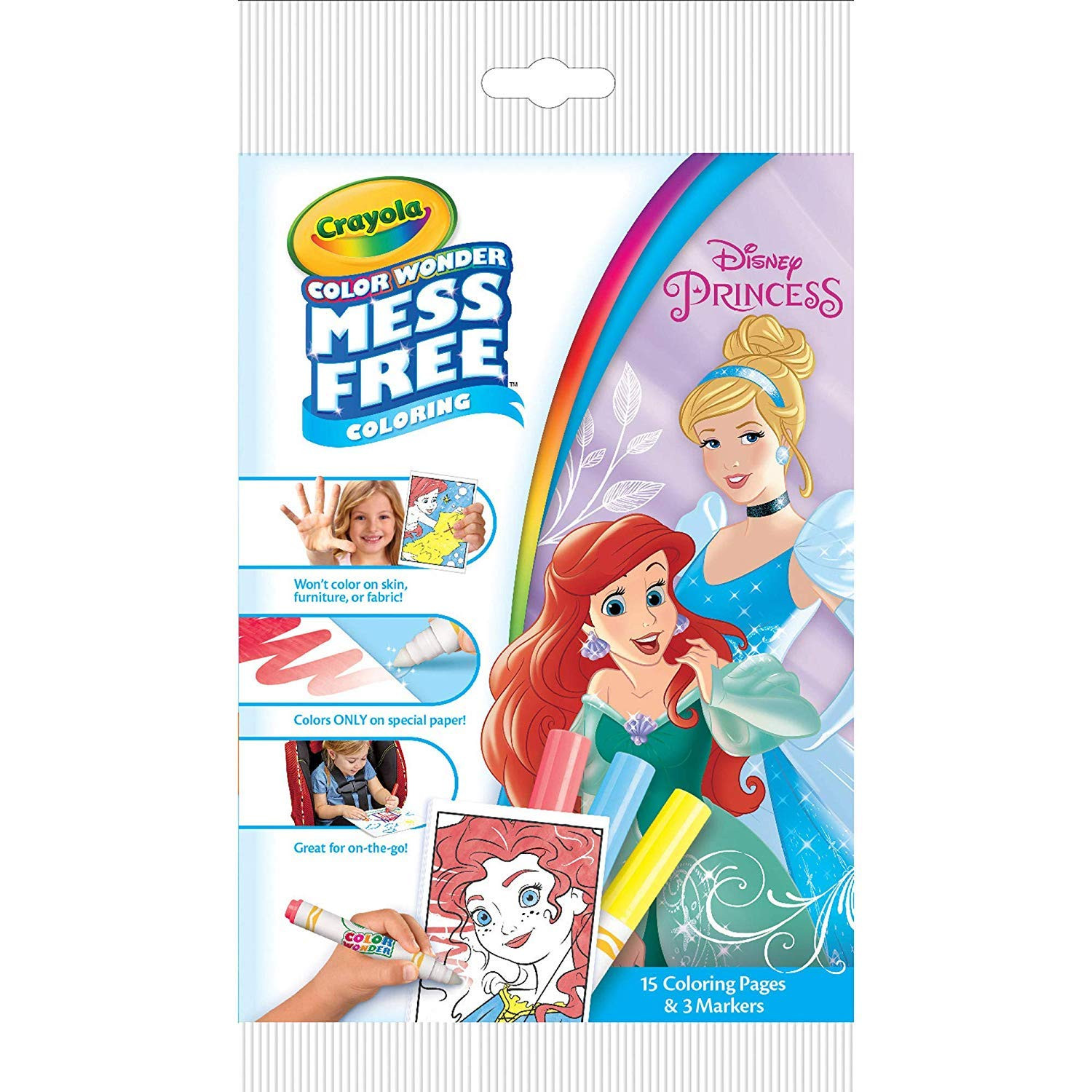 Crayola Color Wonder Disney Princess Coloring Pages, Mess-Free Coloring, for Kids, Age 3 4 5 6 | Amazon (US)
