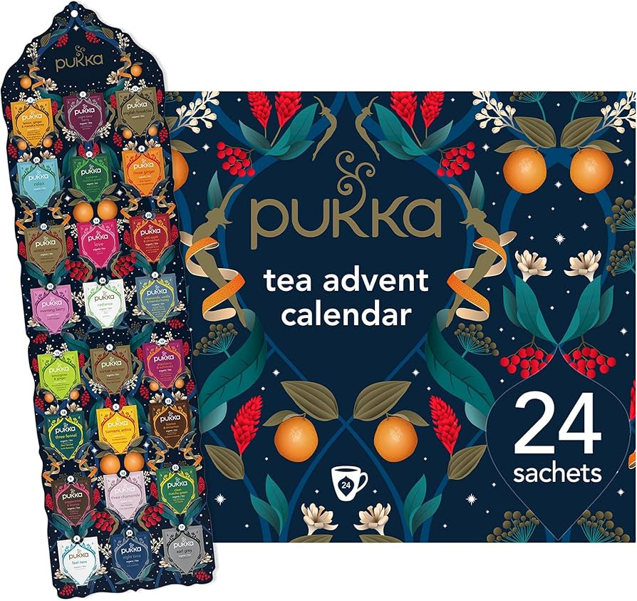 Pukka Herbal & Tea Gift Calendar, Tea Selection made with Organic Ingredients, Best for Birthdays... | Amazon (US)