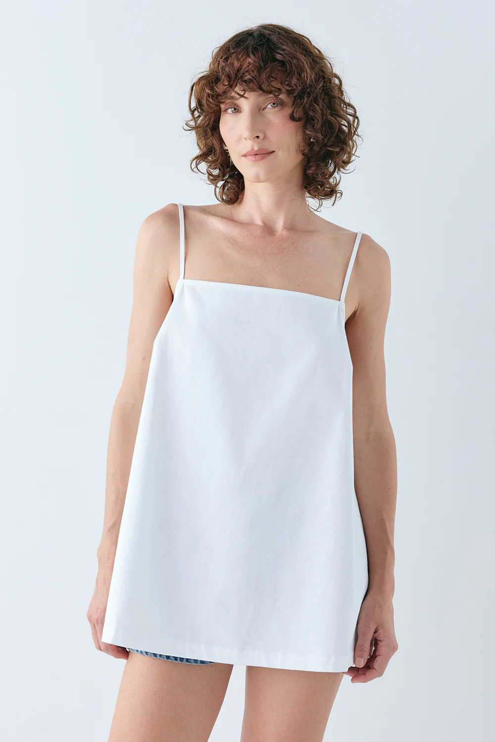 Vivian Tunic Top White | VRG Grl