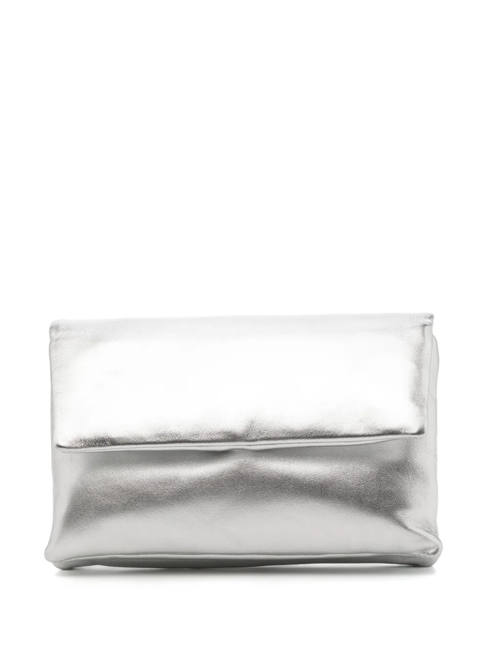 St. Agni dual envelope clutch bag - Silver | Farfetch Global