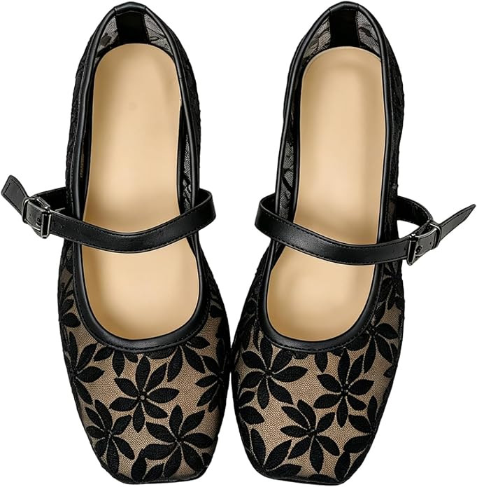 Milumia Summer Leopard Mesh Ballet Flats for Women Comfortable Dressy Work | Amazon (US)