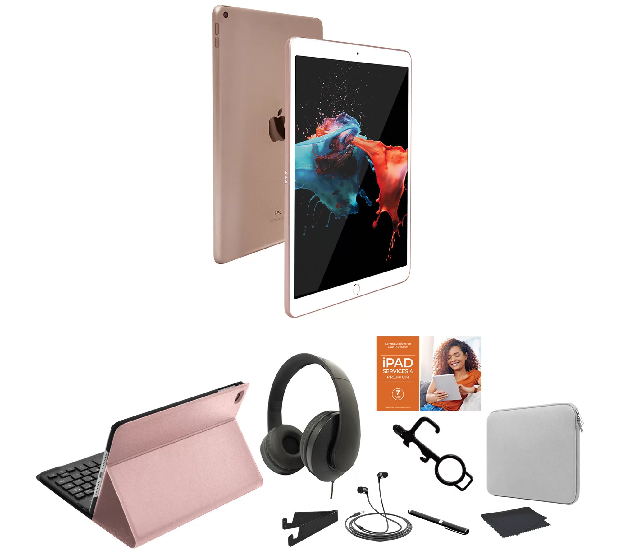 Apple iPad 10.2" 128GB Gen 8 WiFi with Voucher and Accessories - QVC.com | QVC