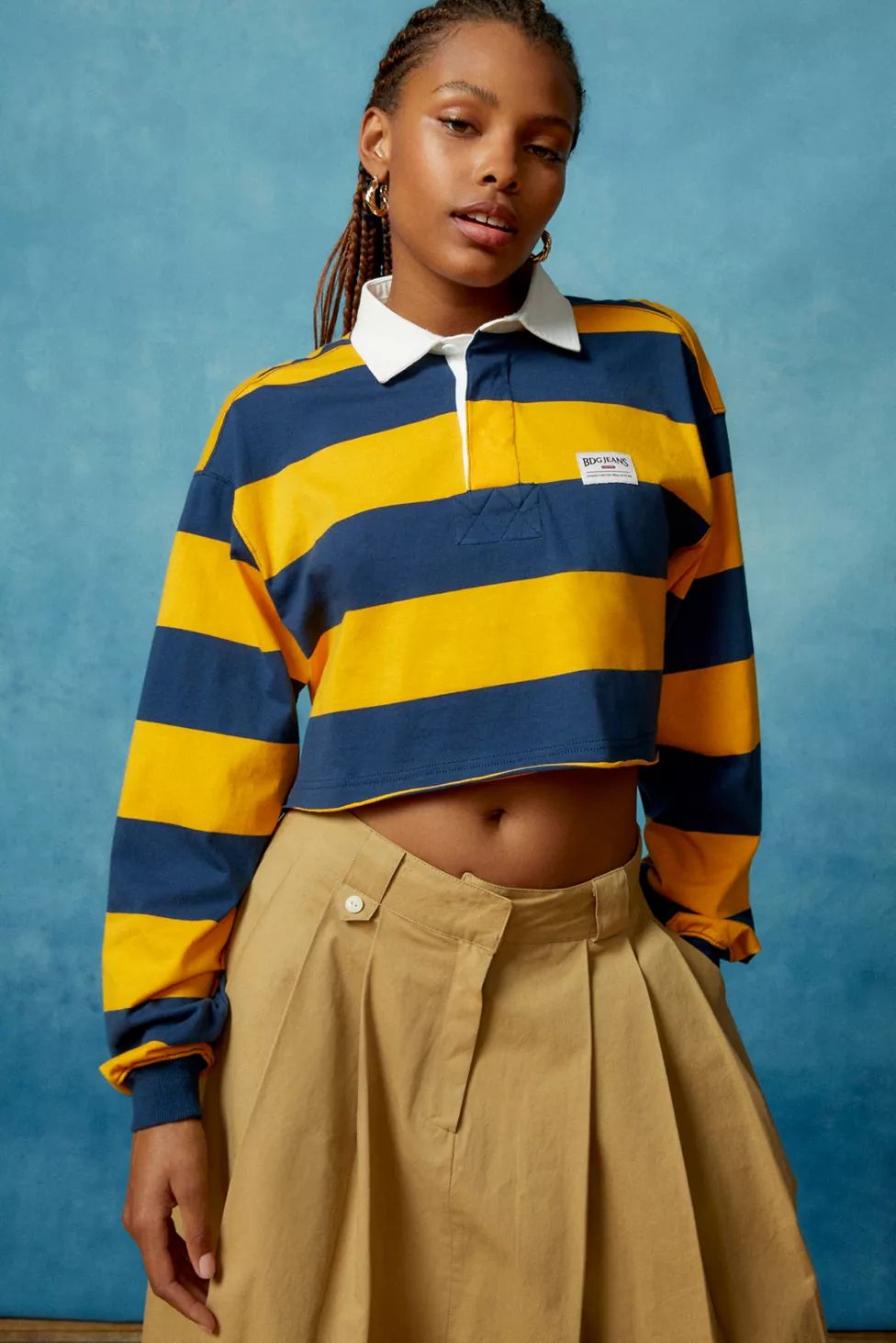 BDG Ryan Cropped Polo Top | Urban Outfitters (US and RoW)