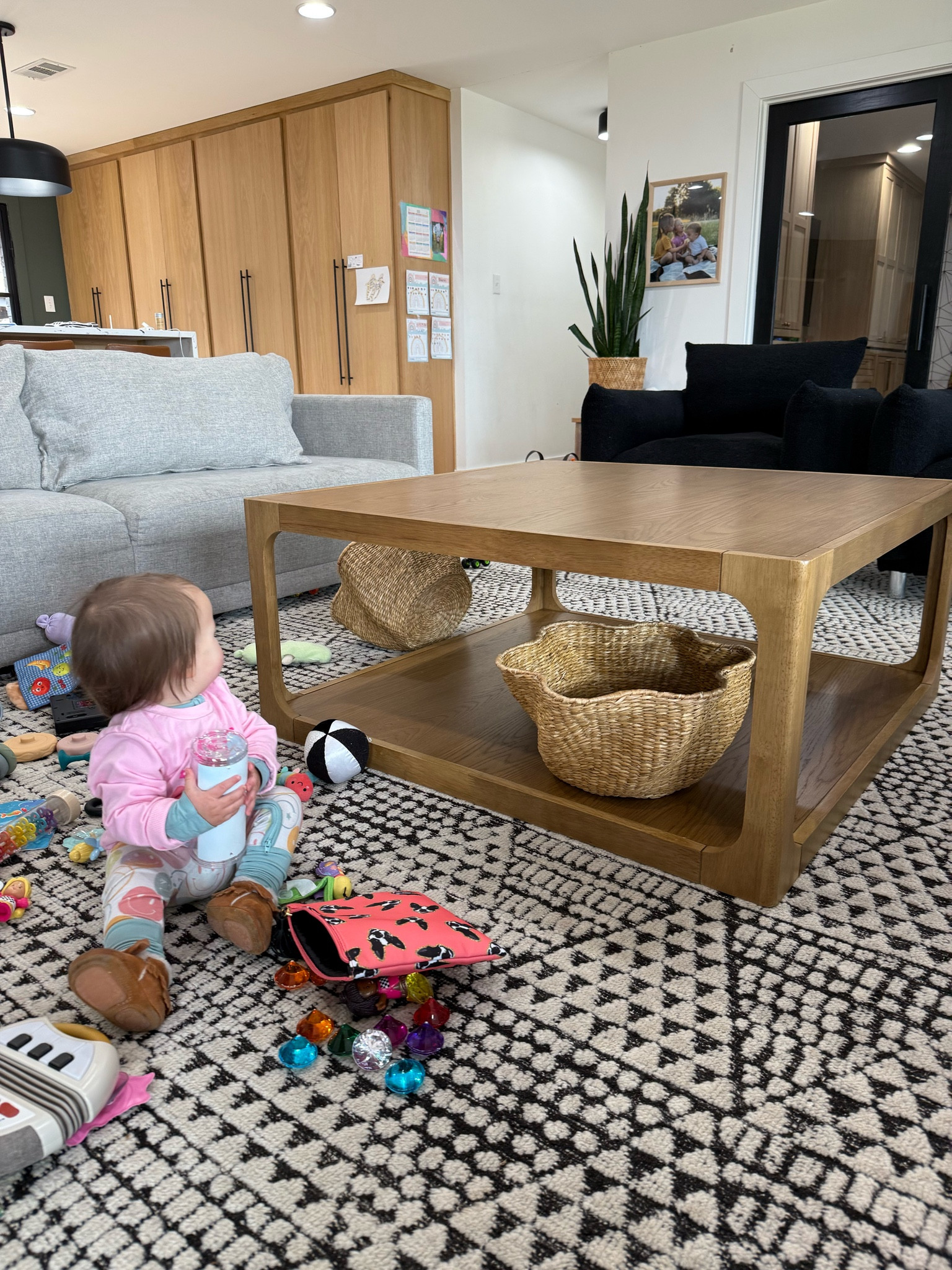 I found the perfect coffee table with an unbelievable price tag so I won’t fret over it getting ruined by my children! Bonus, all the room for baskets (like these ADORABLE ONES) and storage underneath 🙌🏼

#LTKFamily #LTKHome #LTKKids