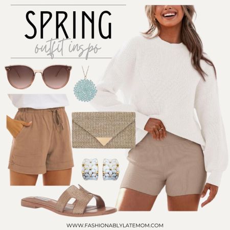 Spring outfit inspo!
Fashionablylatemom 
Clutch 
Sandals 
Shorts 

#LTKshoecrush #LTKstyletip
