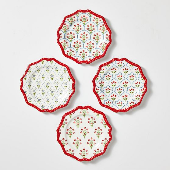 Mark &amp; Graham x Pencil &amp; Paper Co. Appetizer Plates, Set of 4 | Mark and Graham