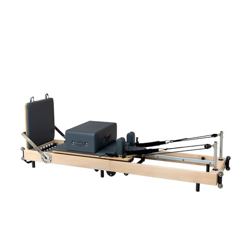 Foverós Pilates Reformer,Wood Foldable Pilates Machine & Equipment with Reformer Accessories, Reformer Box, Jump Board，Foot Strap | Amazon (US)